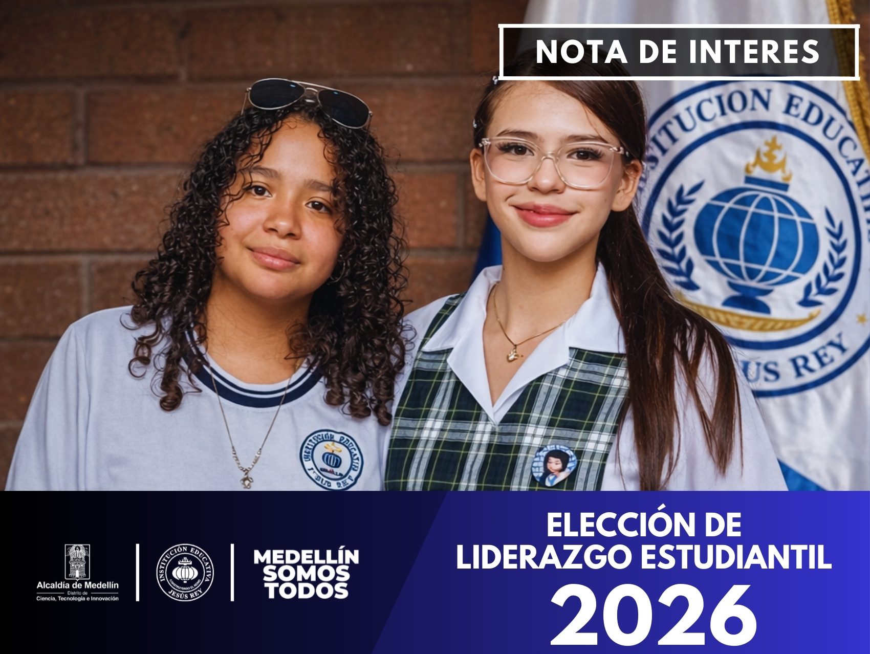 El Proyecto de Derechos Humanos, Paz y Democracia de la IE Jesús Rey realizó la elección de la Líder de Mediación Escolar y la Representante al Consejo Directivo para la vigencia 2026.